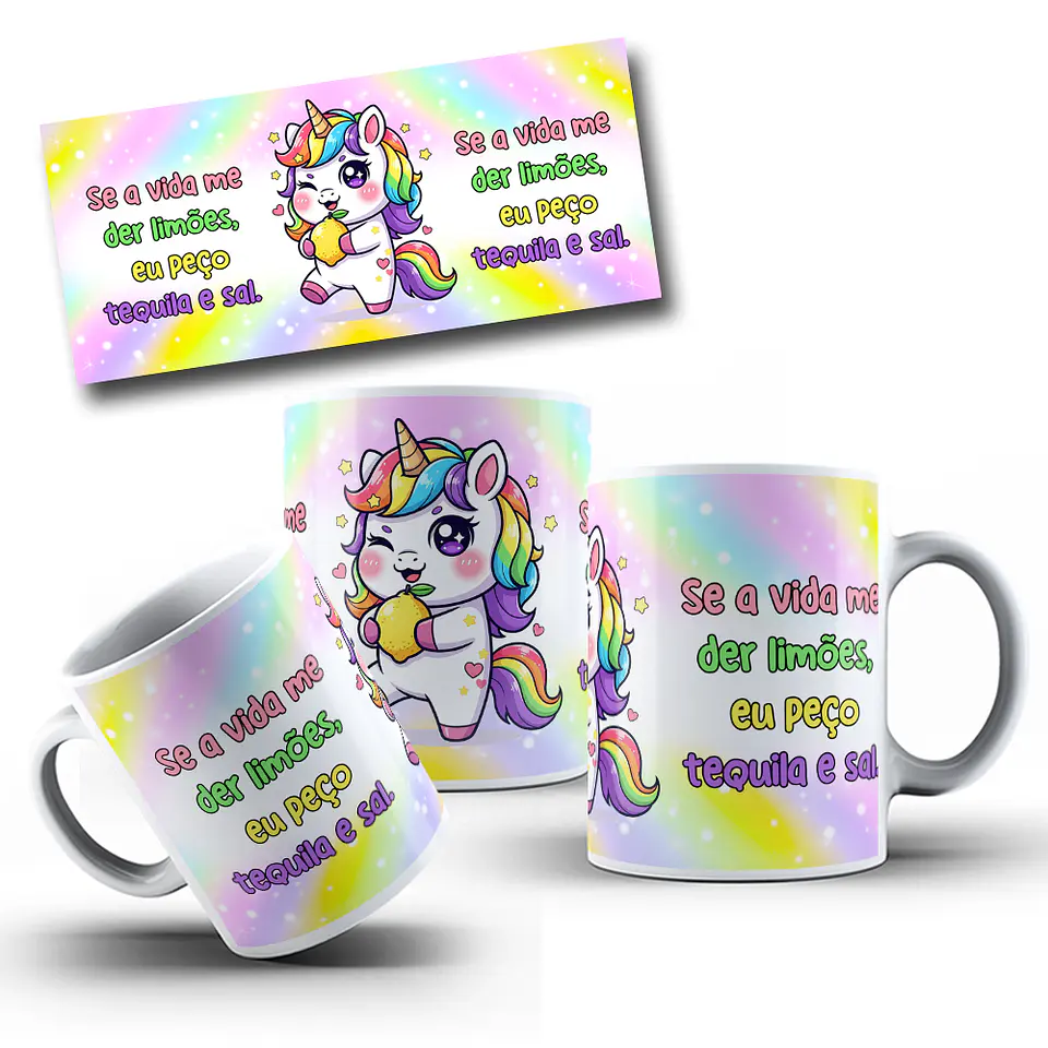 10 Artes para Caneca Unicornio Debochado Arquivo em Jpg 9