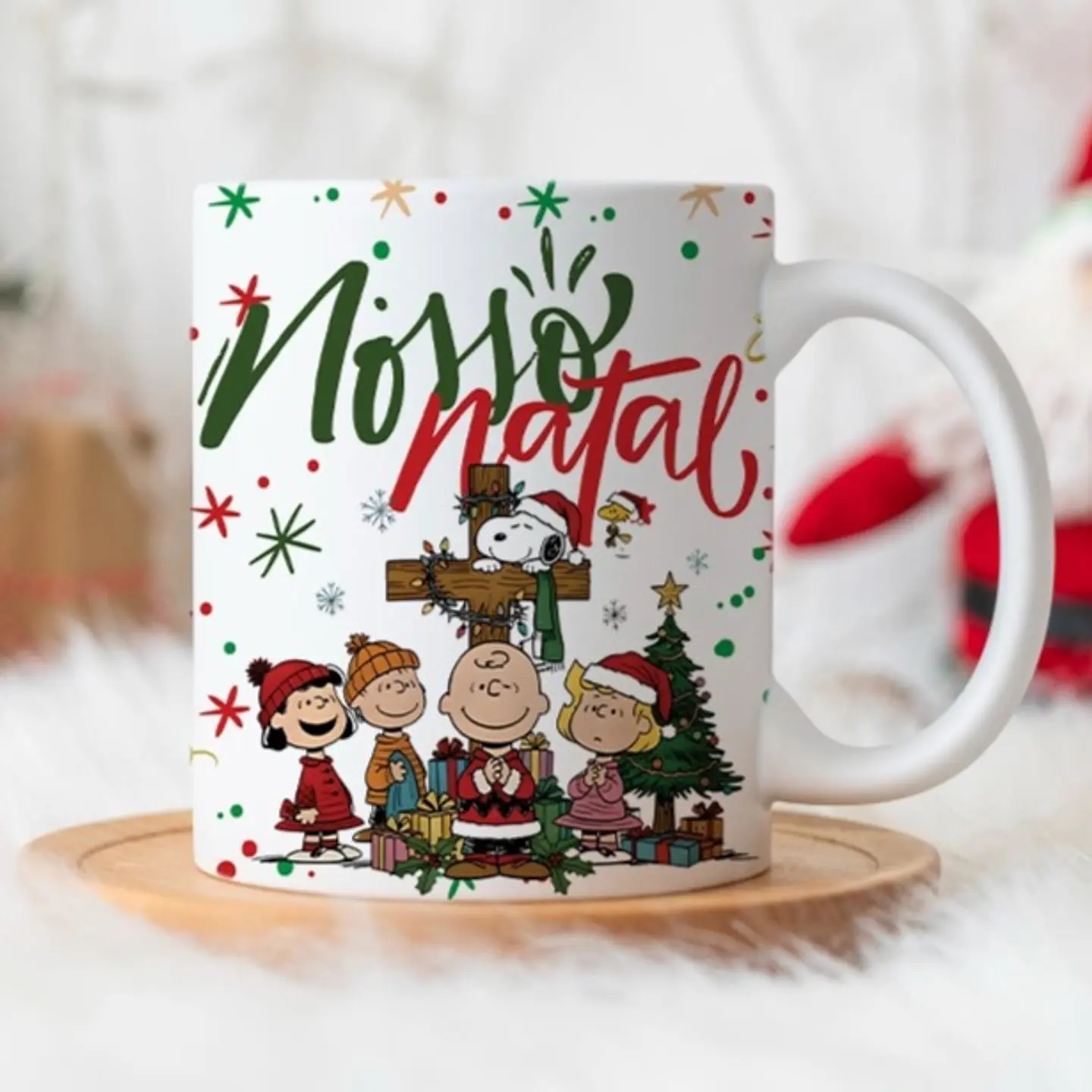 7 Artes para Caneca Snoopy Natal Arquivo Editável  1