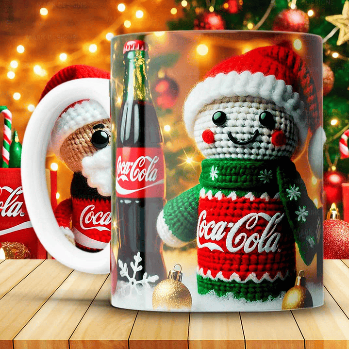 12 Artes para Caneca Coca Cola Natal Arquivo em Png 1