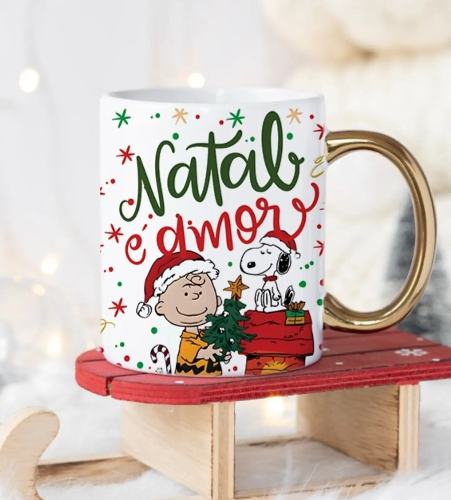 7 Artes para Caneca Snoopy Natal Arquivo Editável  2