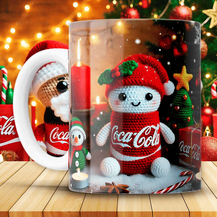 12 Artes para Caneca Coca Cola Natal Arquivo em Png 2