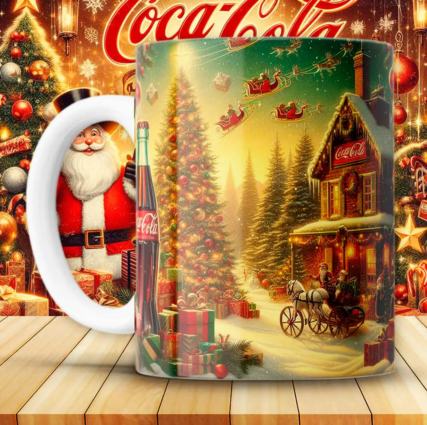 12 Artes para Caneca Coca Cola Vintage Arquivo em Png 1