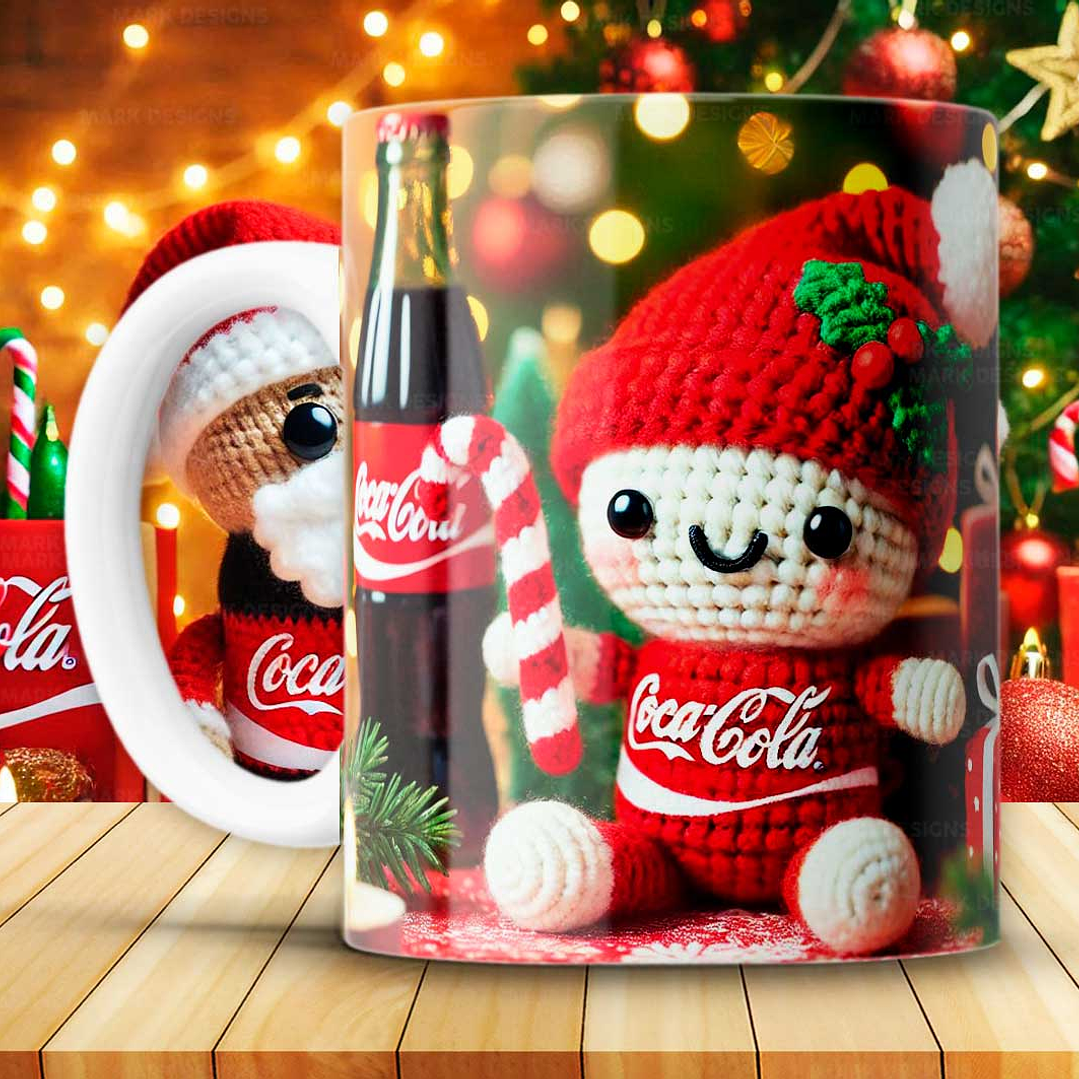 12 Artes para Caneca Coca Cola Natal Arquivo em Png 6