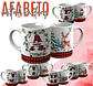 26 Artes para Caneca Alfabeto Natal Xadrez Arquivo Editável - Thumbnail 3