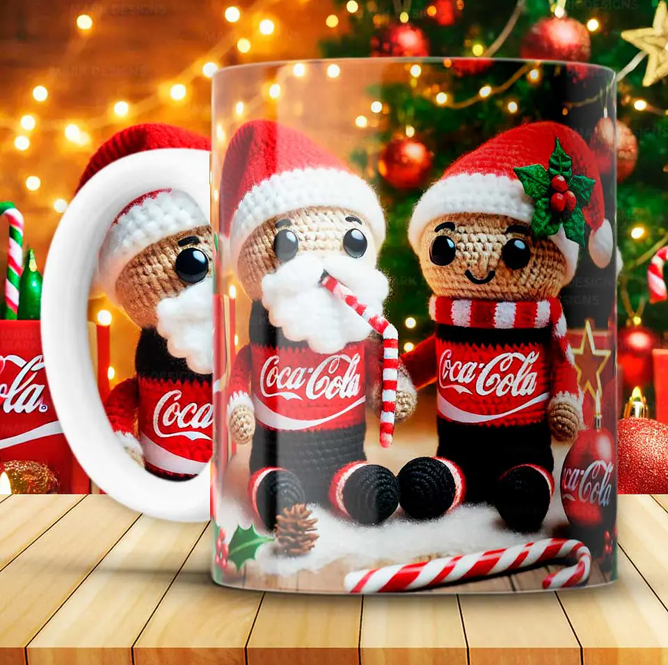 12 Artes para Caneca Coca Cola Natal Arquivo em Png 8
