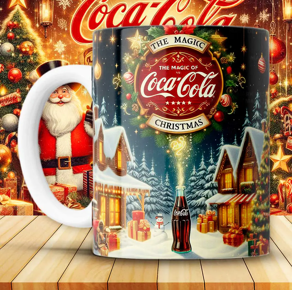 12 Artes para Caneca Coca Cola Vintage Arquivo em Png 6