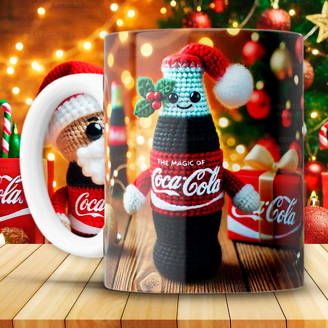 12 Artes para Caneca Coca Cola Natal Arquivo em Png 10