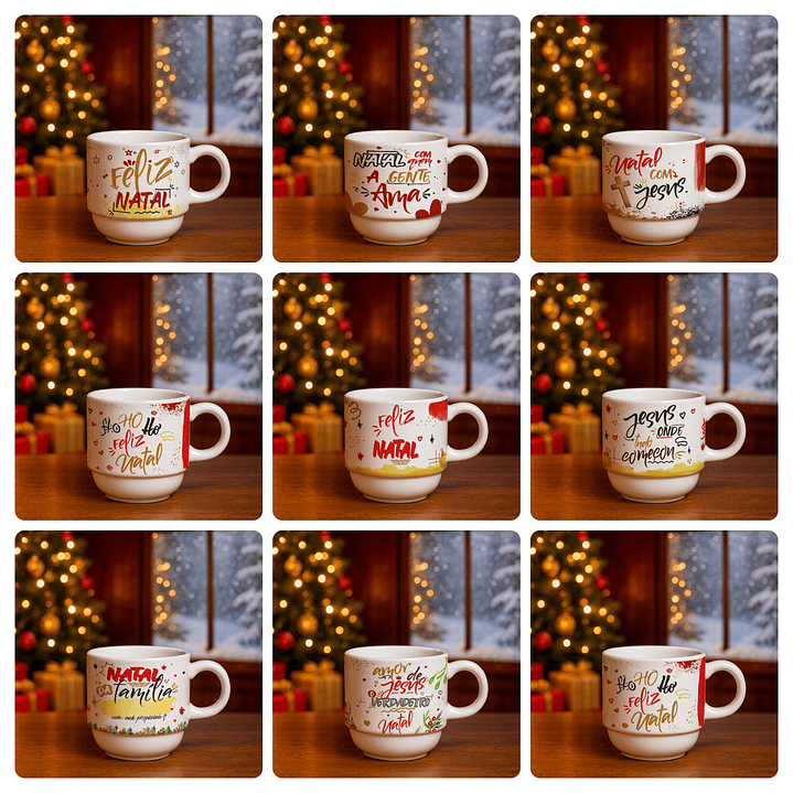 74 Artes para Caneca, Squeze, Azulejo e Outros Natal Arquivo Editável  2