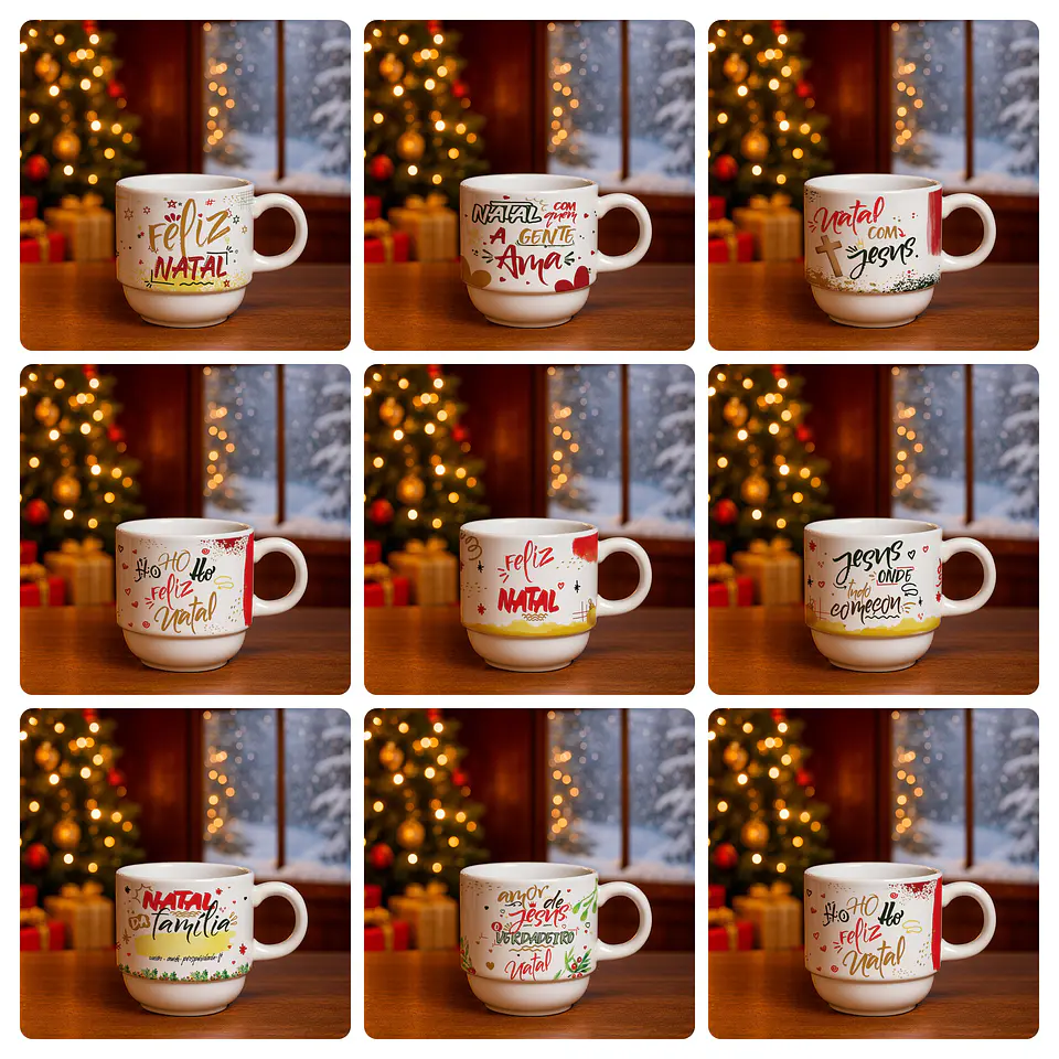 74 Artes para Caneca, Squeze, Azulejo e Outros Natal Arquivo Editável  2