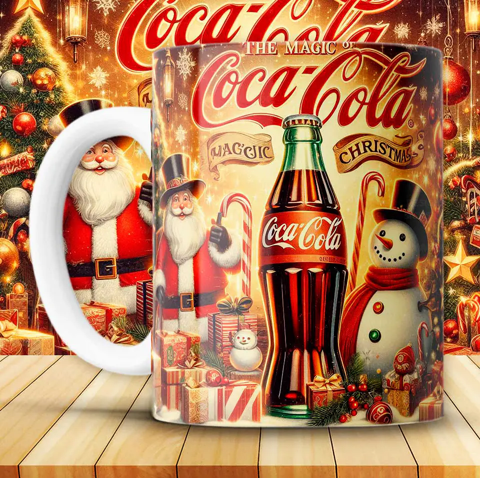 12 Artes para Caneca Coca Cola Vintage Arquivo em Png 8