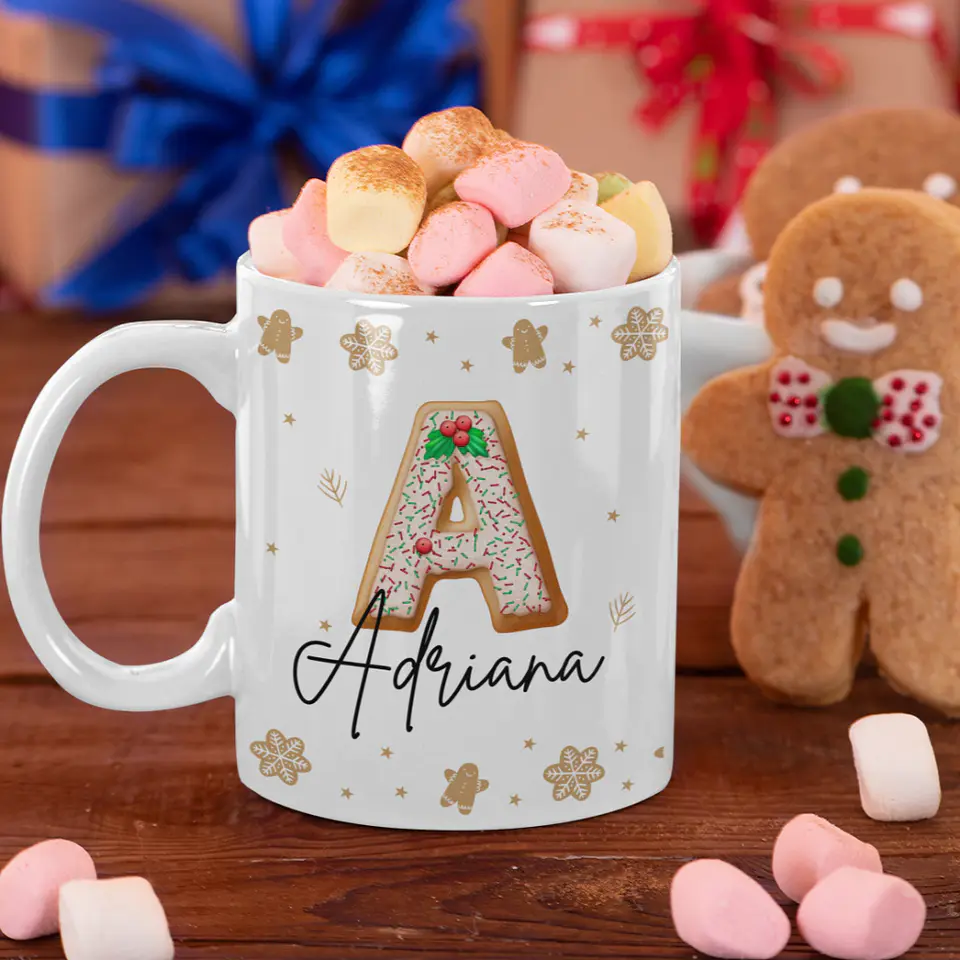 Kit Alfabeto Biscoitos de Natal Arquivo em Png  1