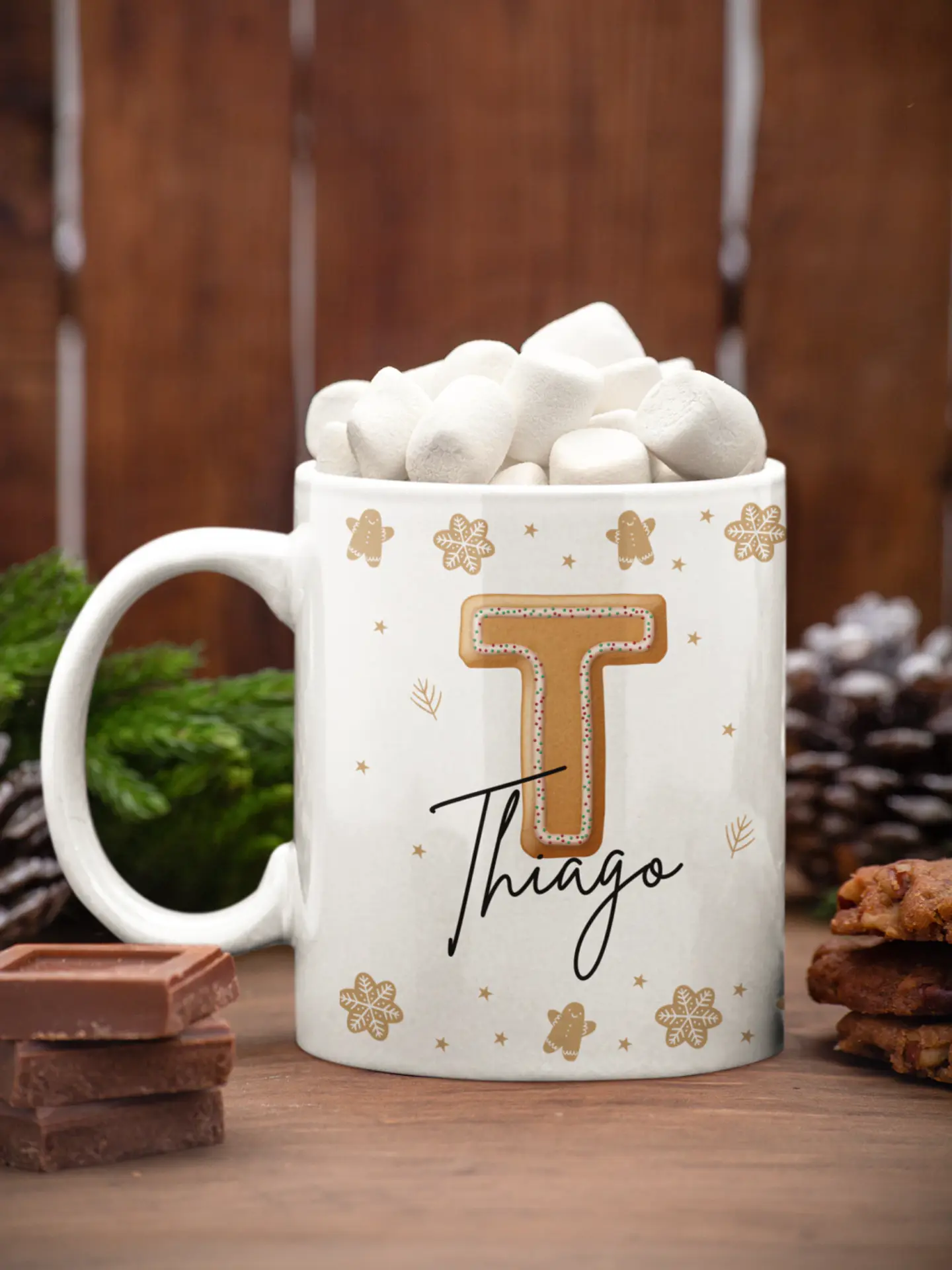 Kit Alfabeto Biscoitos de Natal Arquivo em Png  4