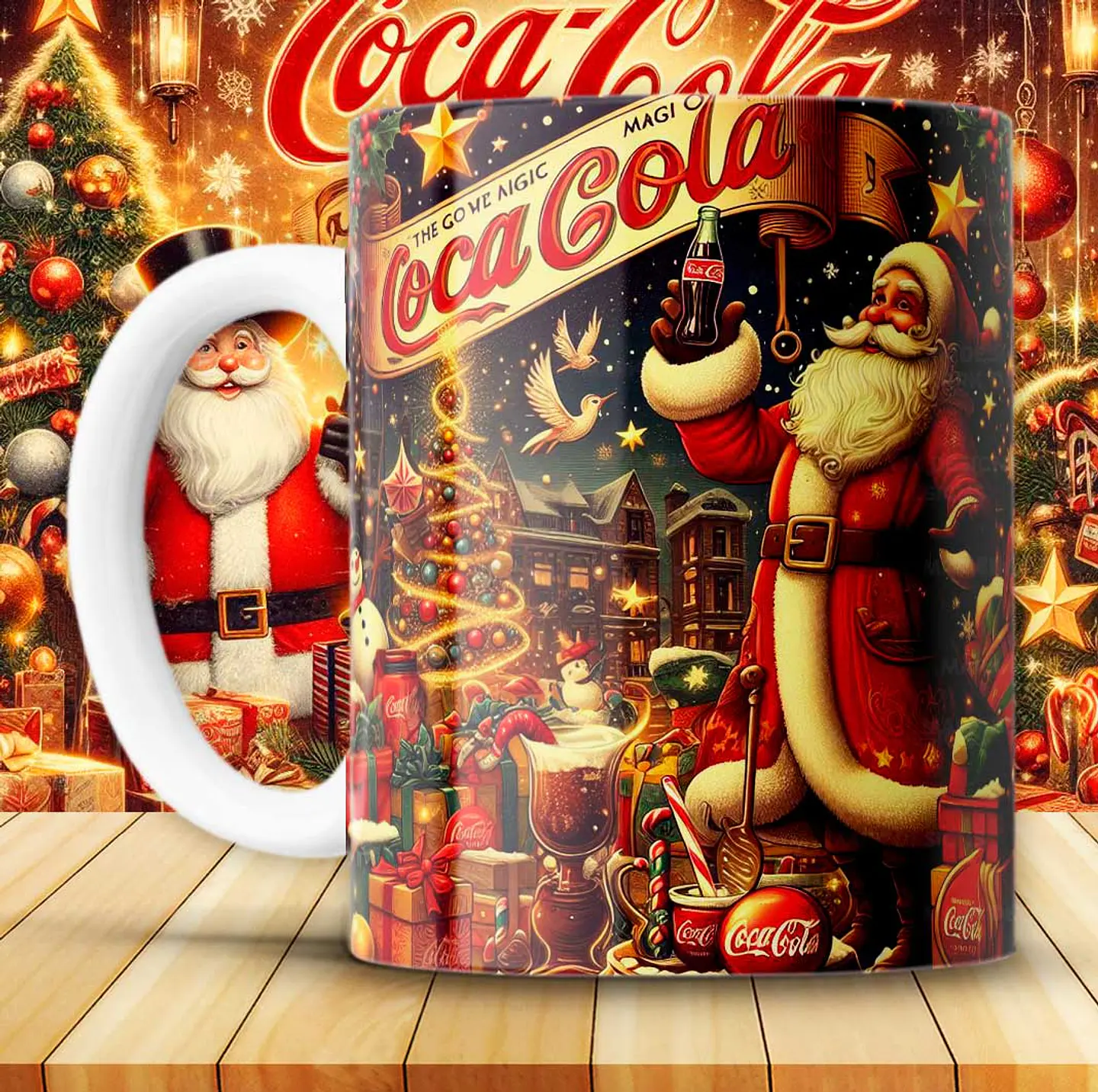 12 Artes para Caneca Coca Cola Vintage Arquivo em Png 10