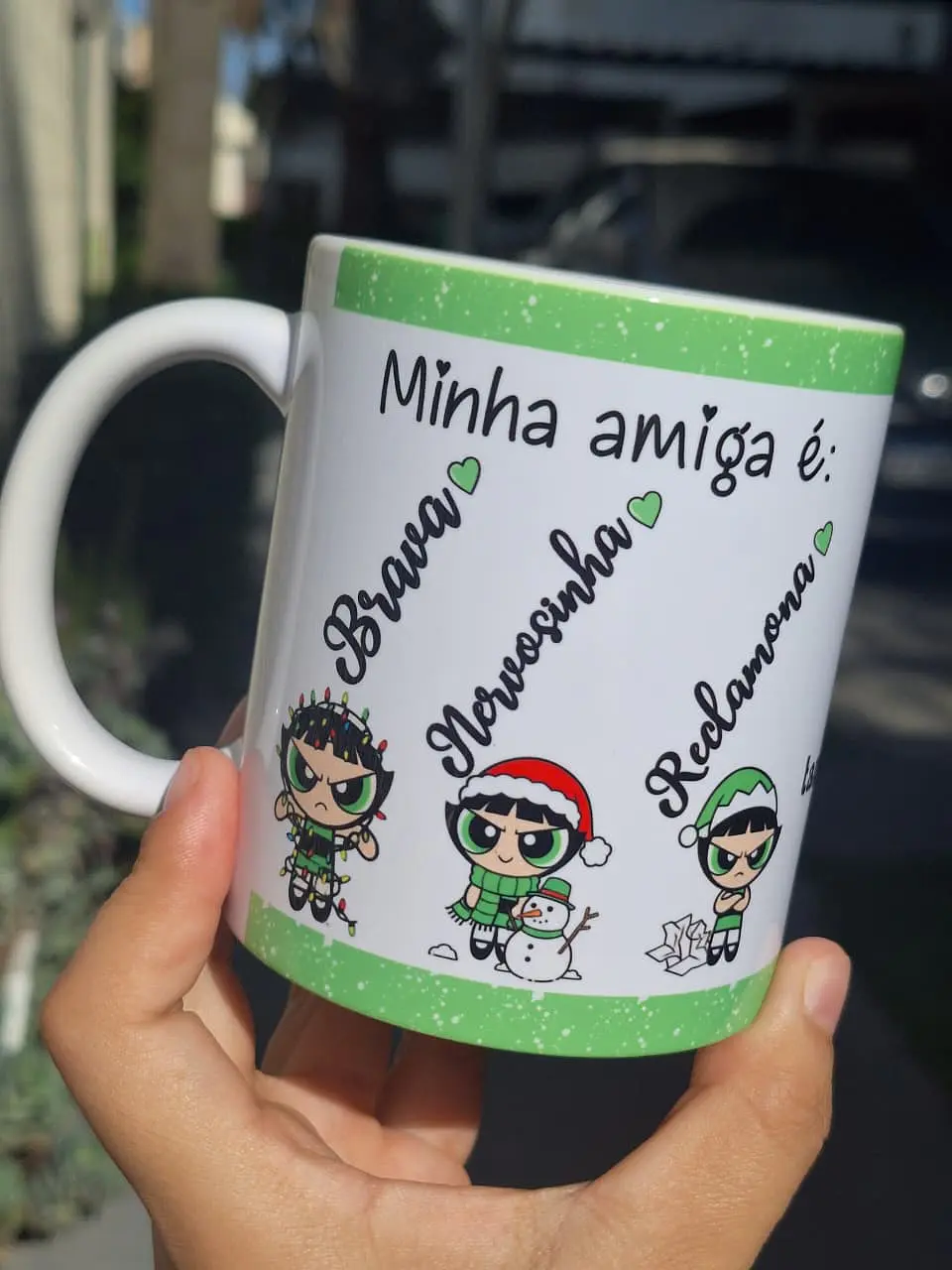 4 Artes para Caneca Minha Amiga é Meninas Super Poderosas Arquivo em Jpg  2