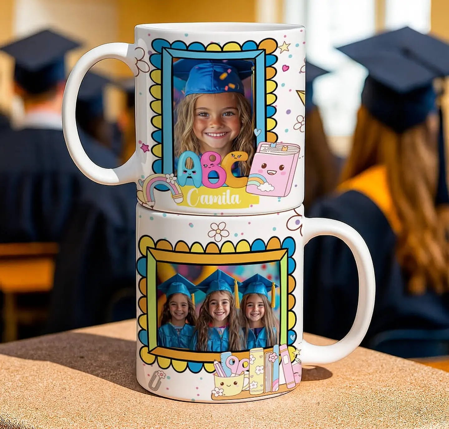 6 Artes para Caneca Mini Formandos ABC Arquivo Editável 1