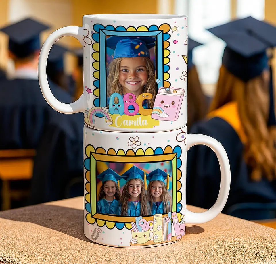 6 Artes para Caneca Mini Formandos ABC Arquivo Editável 1