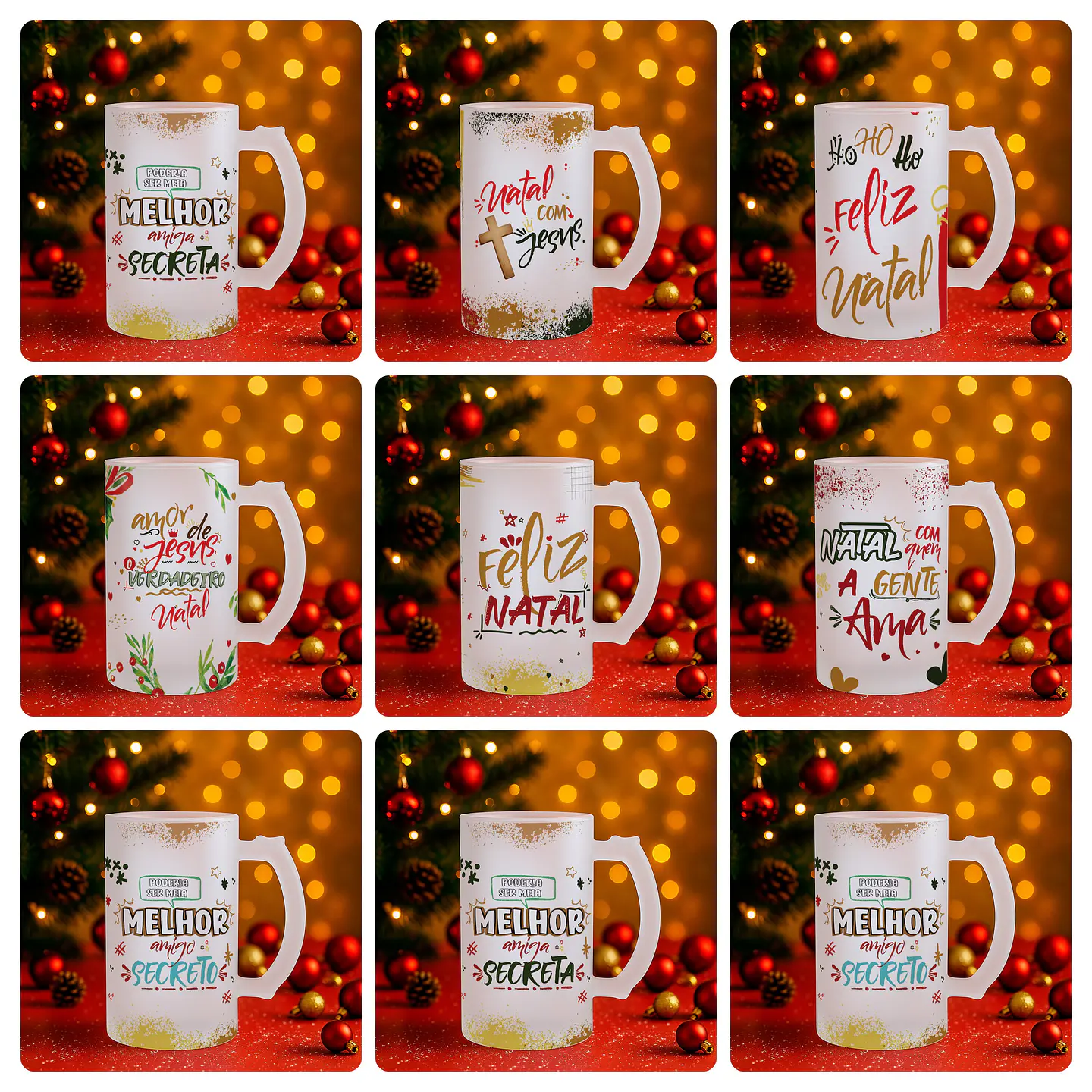 74 Artes para Caneca, Squeze, Azulejo e Outros Natal Arquivo Editável  6