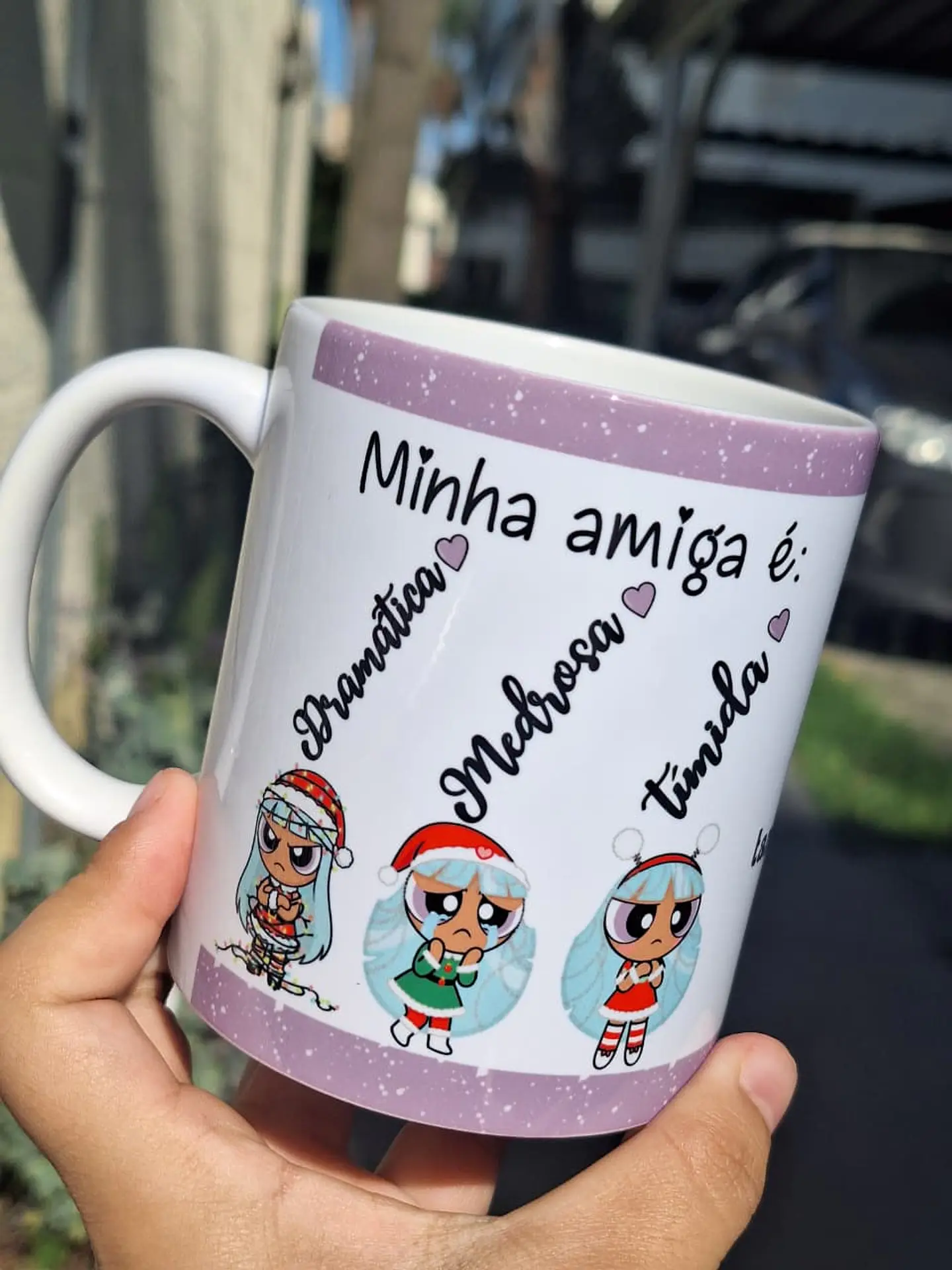4 Artes para Caneca Minha Amiga é Meninas Super Poderosas Arquivo em Jpg  3