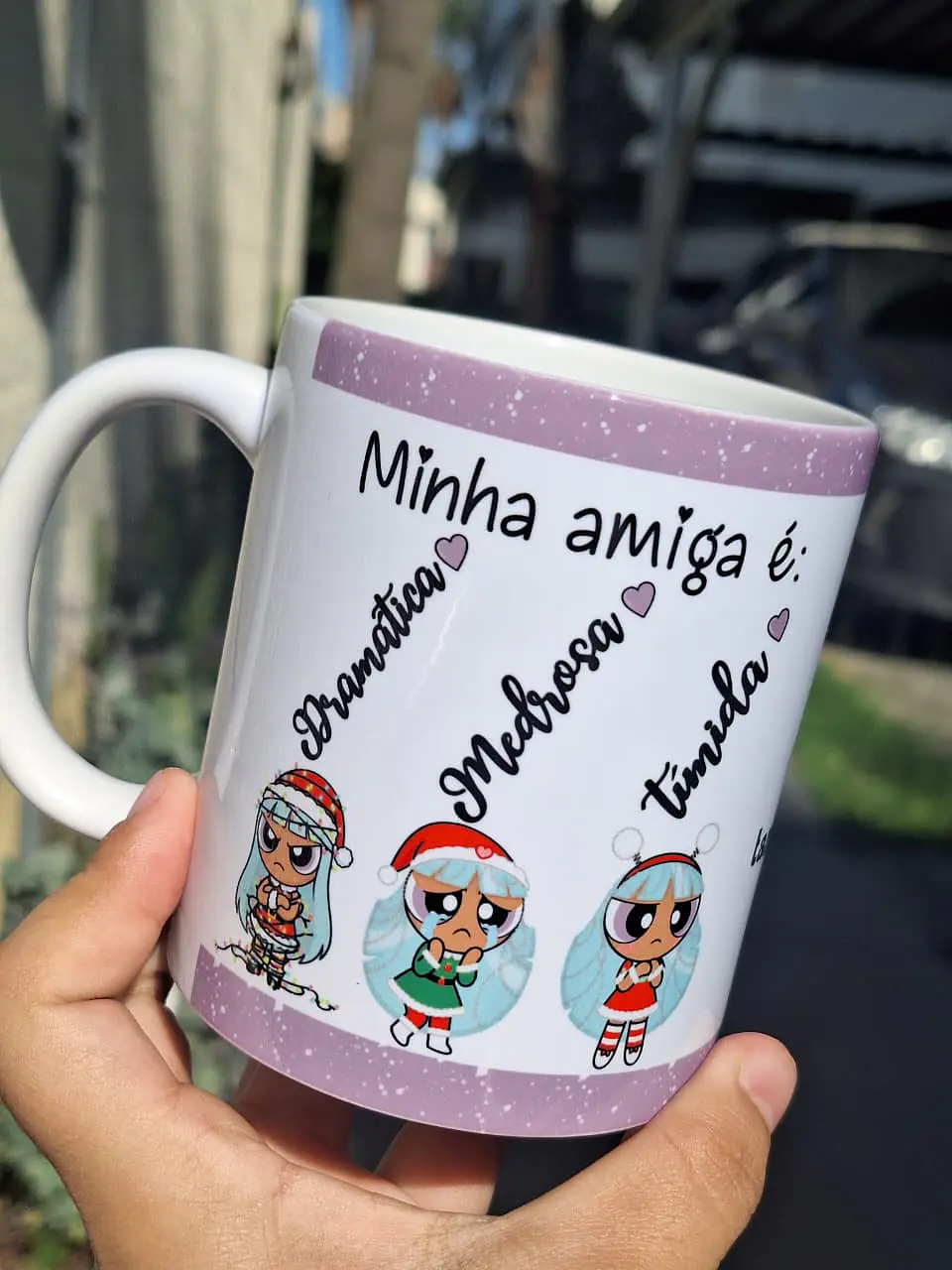 4 Artes para Caneca Minha Amiga é Meninas Super Poderosas Arquivo em Jpg  3