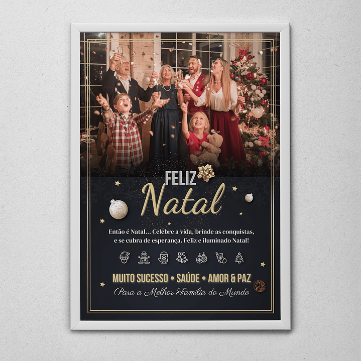 6 Artes para Quadro Natal Arquivo Editável  4