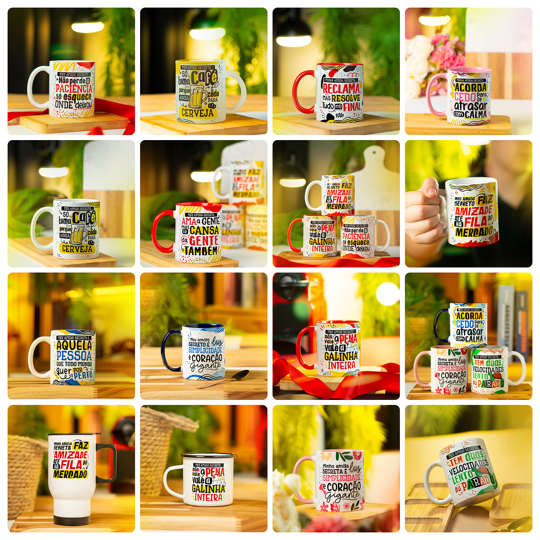 26 Artes para Caneca Amigo Secreto 2025 Arquivo em Png  1