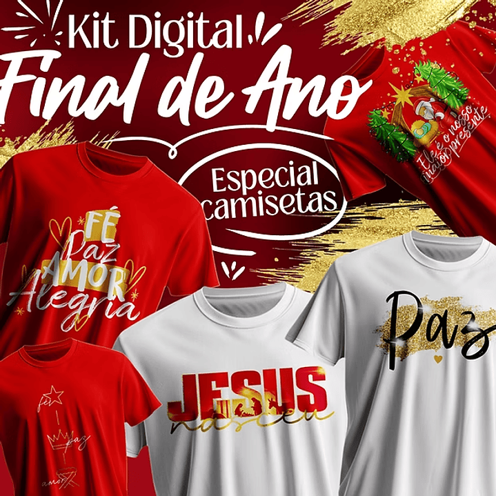 30 Artes Camisetas Final de Ano Arquivo em Png  1