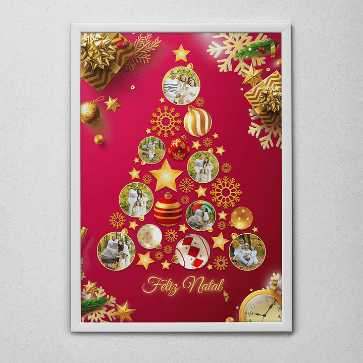 6 Artes para Quadro Natal Arquivo Editável  5