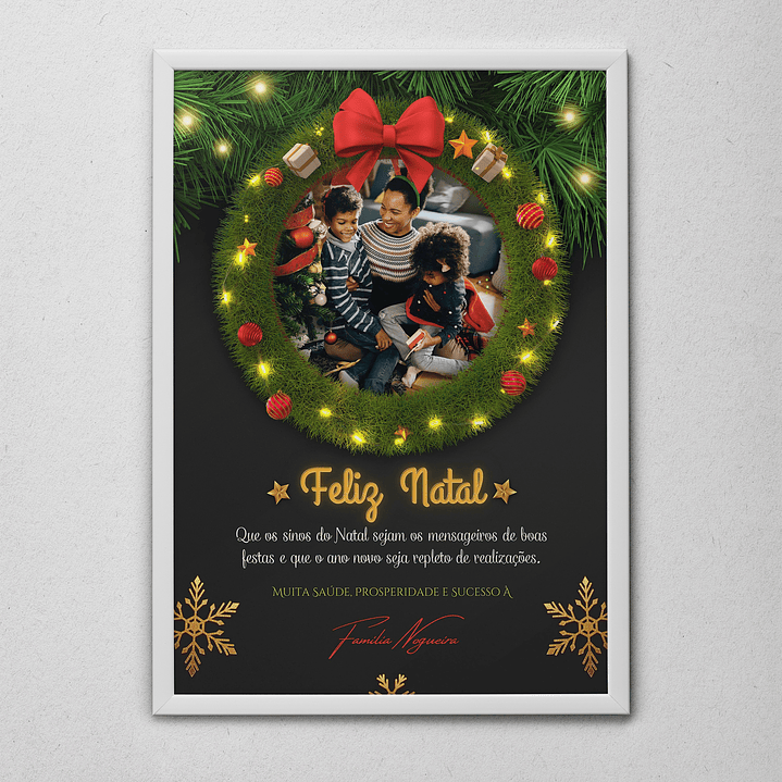 6 Artes para Quadro Natal Arquivo Editável  6