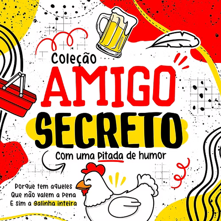 26 Artes para Caneca Amigo Secreto 2025 Arquivo em Png  4