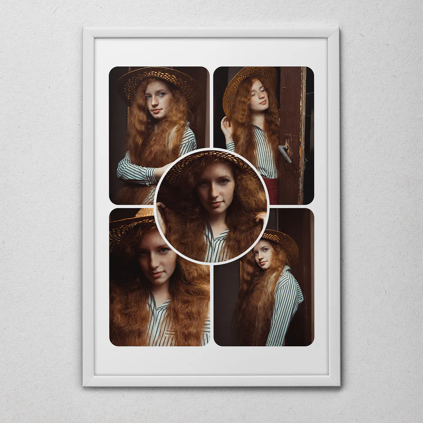 15 Artes para Quadro Colagens de Fotos Arquivo Editável  5