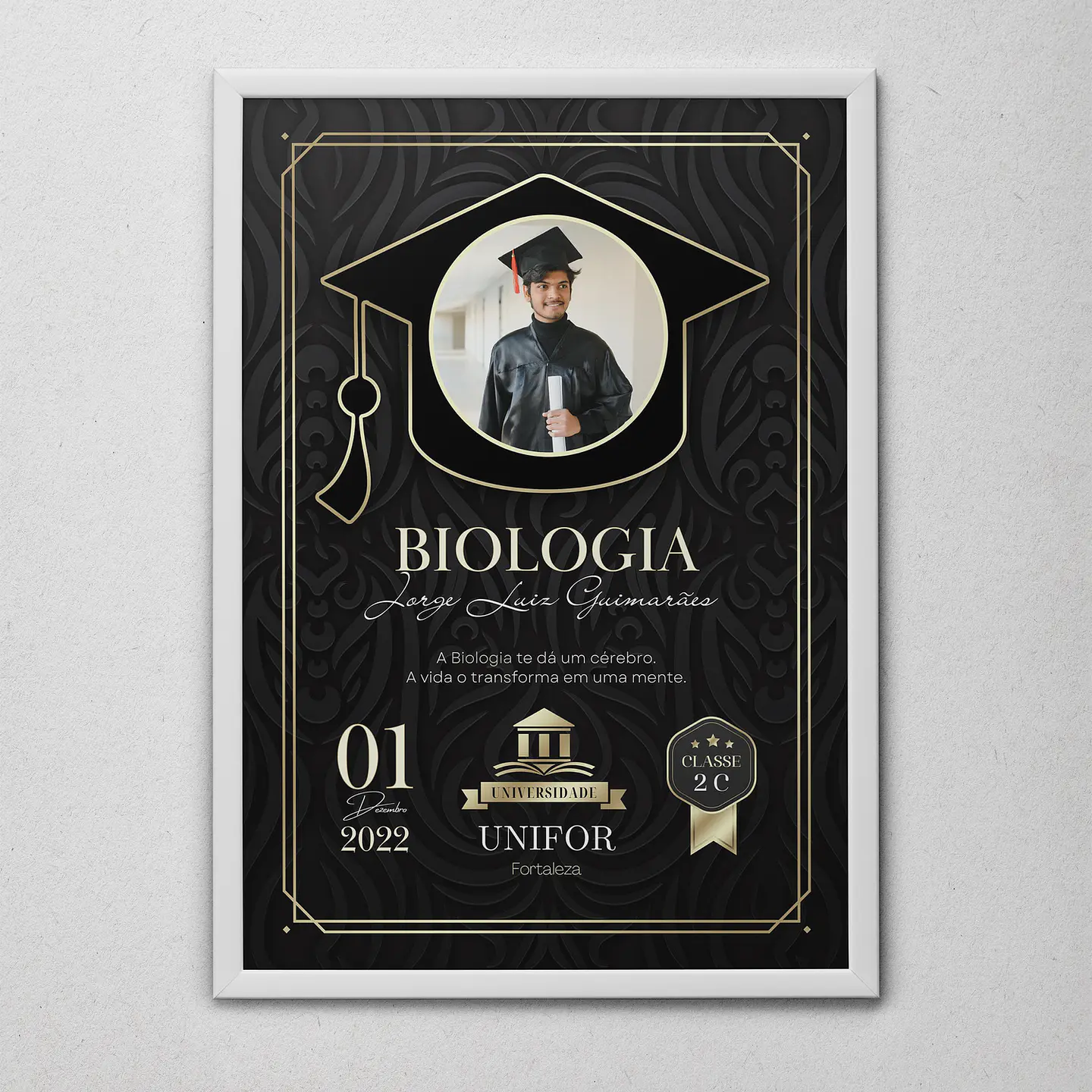 12 Artes para Quadro formatura Graduação Arquivo Editável  5