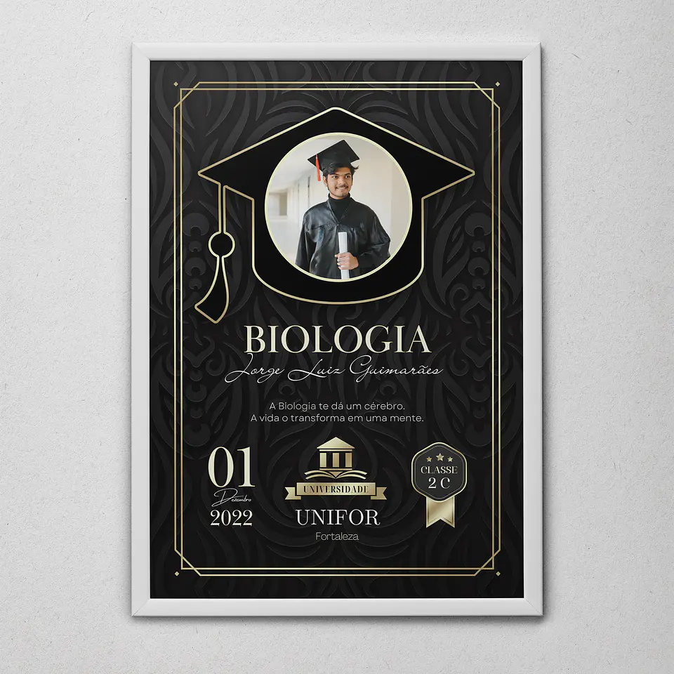 12 Artes para Quadro formatura Graduação Arquivo Editável  5