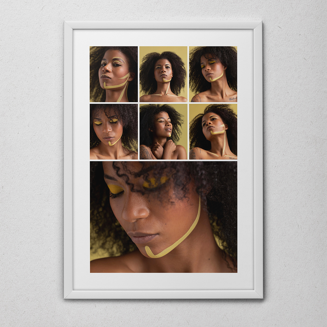 15 Artes para Quadro Colagens de Fotos Arquivo Editável  6