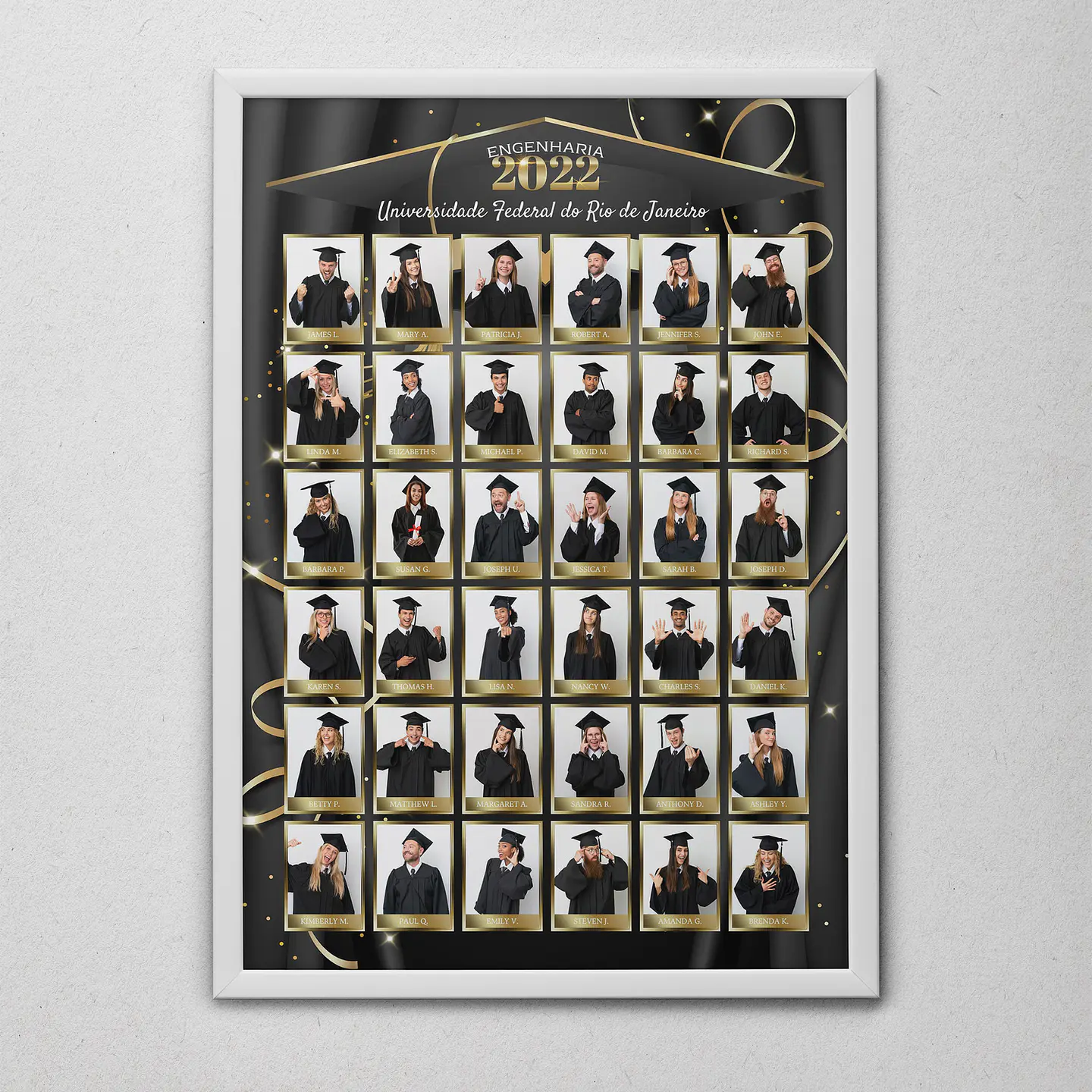 12 Artes para Quadro formatura Graduação Arquivo Editável  7