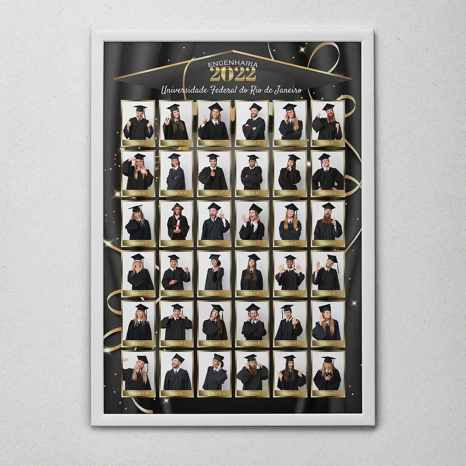 12 Artes para Quadro formatura Graduação Arquivo Editável  7