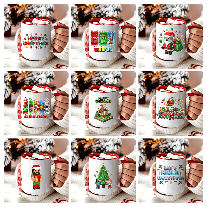 99 Artes para Camisa ou Caneca Natal Personagens e Diversos Arquivo em Png  3