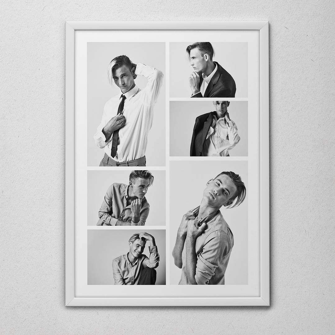 15 Artes para Quadro Colagens de Fotos Arquivo Editável  8