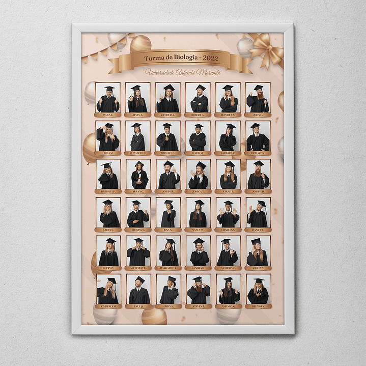 12 Artes para Quadro formatura Graduação Arquivo Editável  9