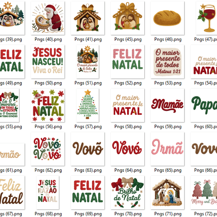 47 Artes para Camisa T-Shirts Natalino Natal Arquivo em Png 6
