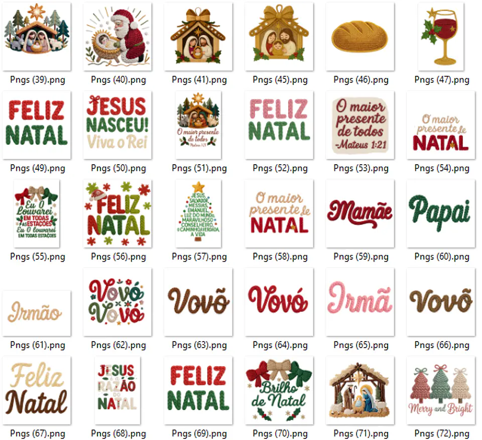 47 Artes para Camisa T-Shirts Natalino Natal Arquivo em Png 6