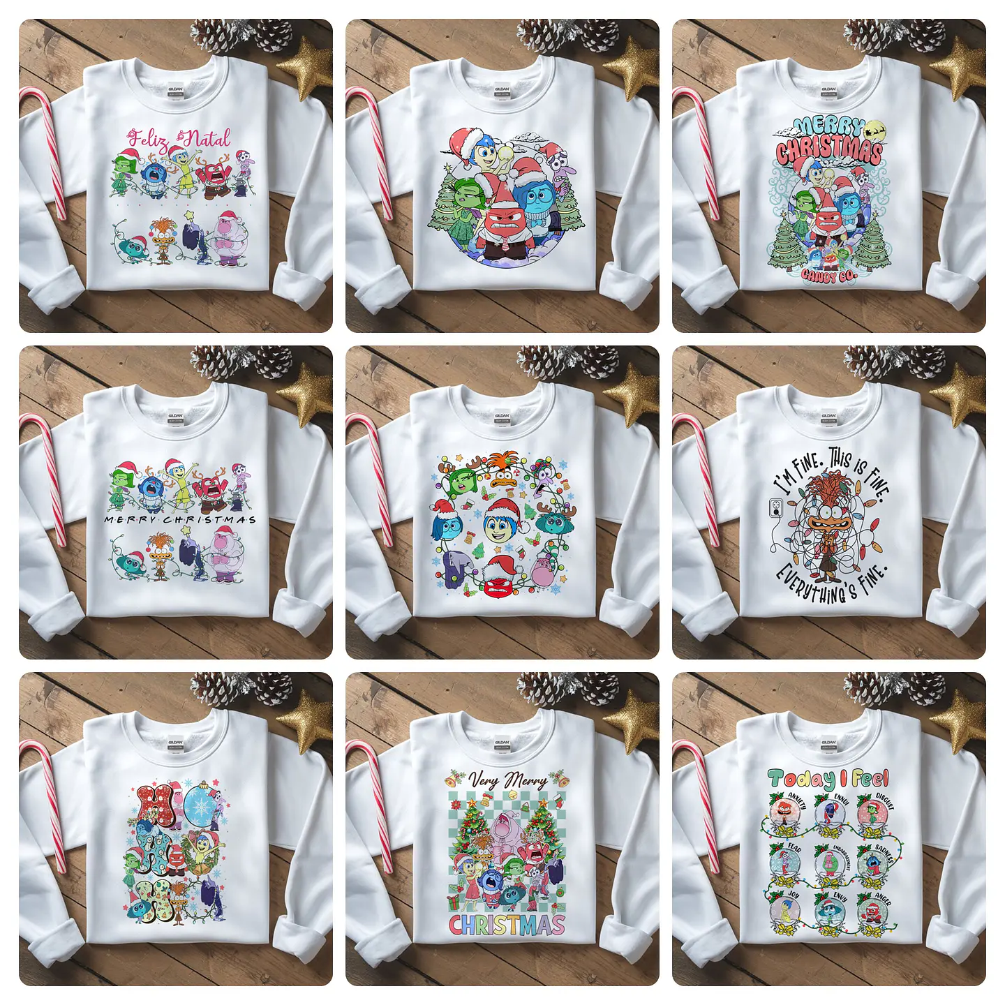 99 Artes para Camisa ou Caneca Natal Personagens e Diversos Arquivo em Png  4