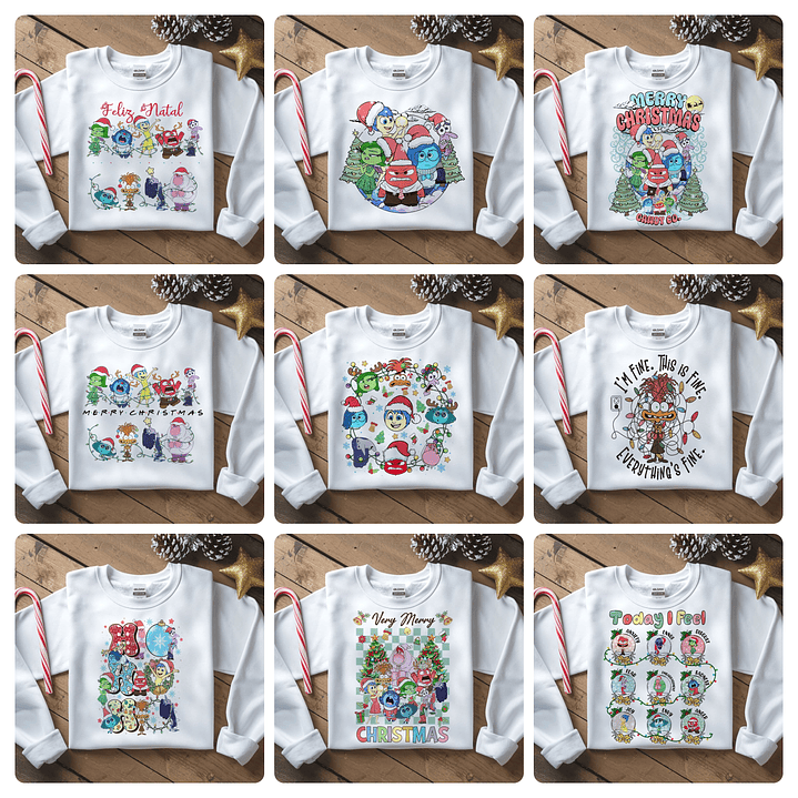 99 Artes para Camisa ou Caneca Natal Personagens e Diversos Arquivo em Png  4