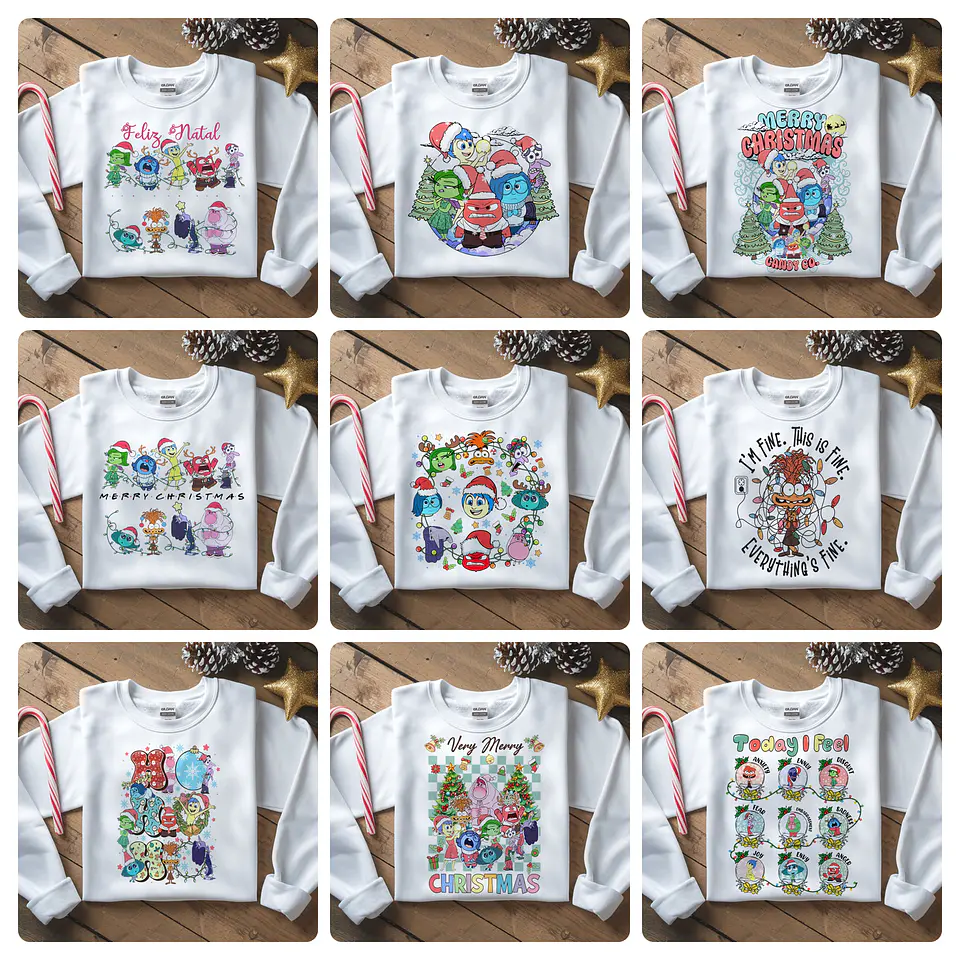 99 Artes para Camisa ou Caneca Natal Personagens e Diversos Arquivo em Png  4