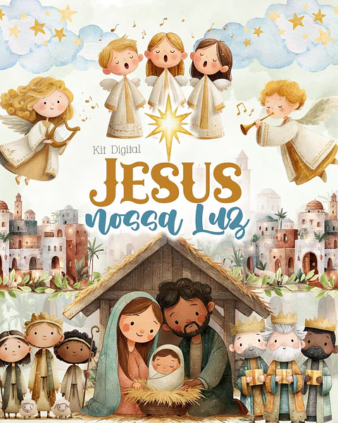 Arquivos de Corte Mimos Natal Cristão Jesus nossa Luz Arquivo em Pdf 