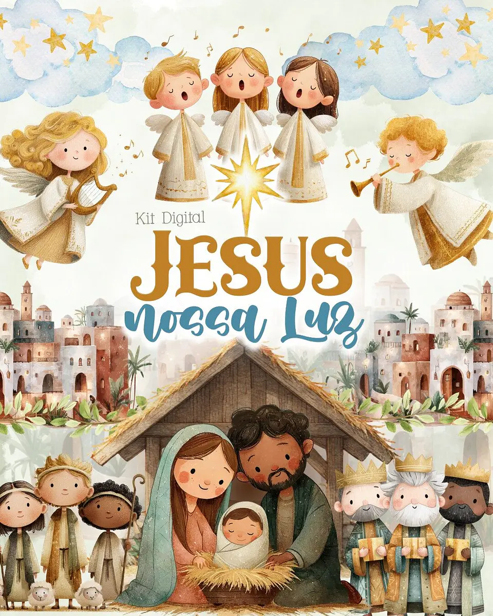 Arquivos de Corte Mimos Natal Cristão Jesus nossa Luz Arquivo em Pdf  1