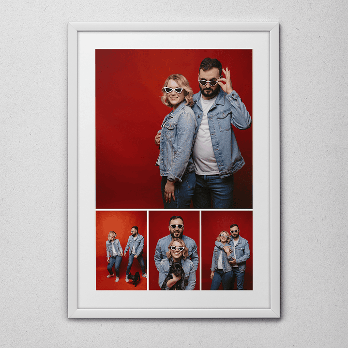 15 Artes para Quadro Colagens de Fotos Arquivo Editável  13