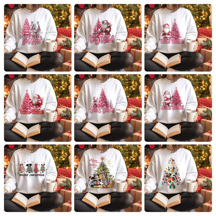 99 Artes para Camisa ou Caneca Natal Personagens e Diversos Arquivo em Png  8