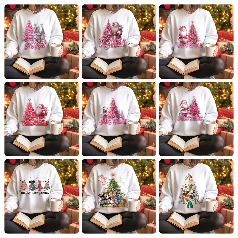 99 Artes para Camisa ou Caneca Natal Personagens e Diversos Arquivo em Png  8