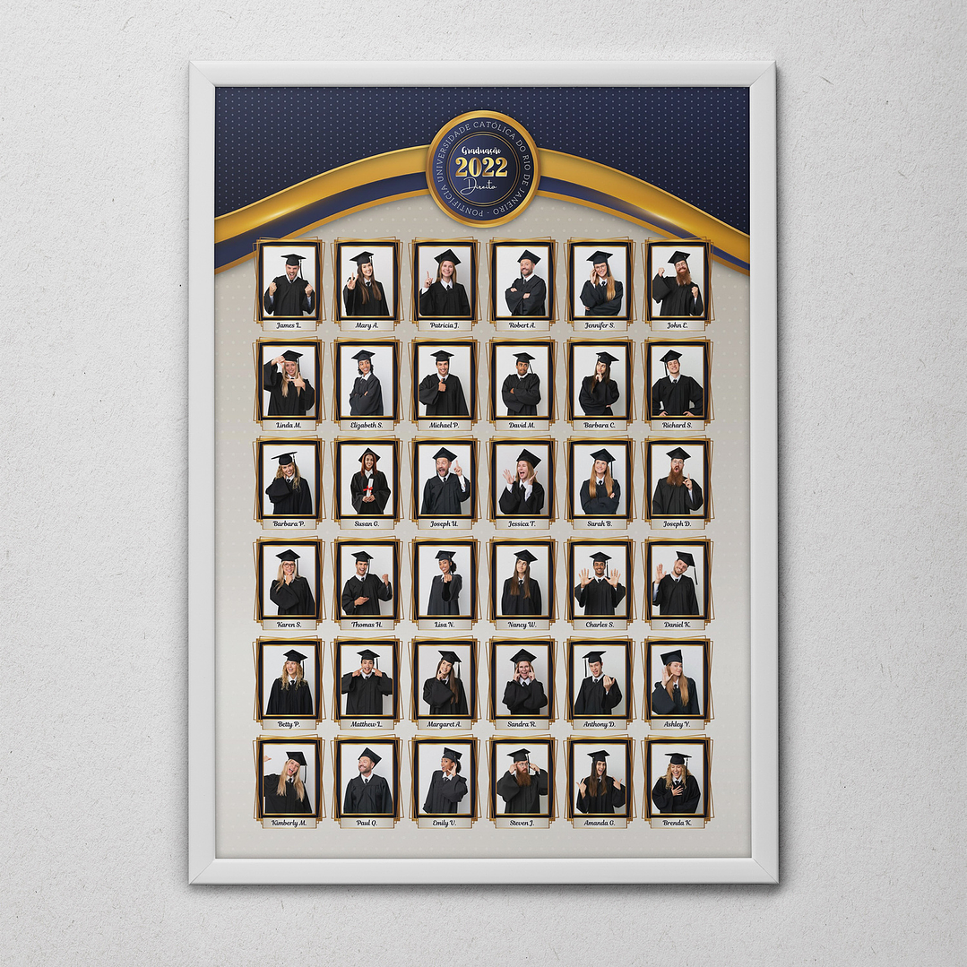 12 Artes para Quadro formatura Graduação Arquivo Editável  14