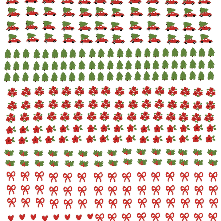 Arquivos para Personalização Natal, Fusca, Casinhas, Alfabeto, Mistos em Dtf Uv 6